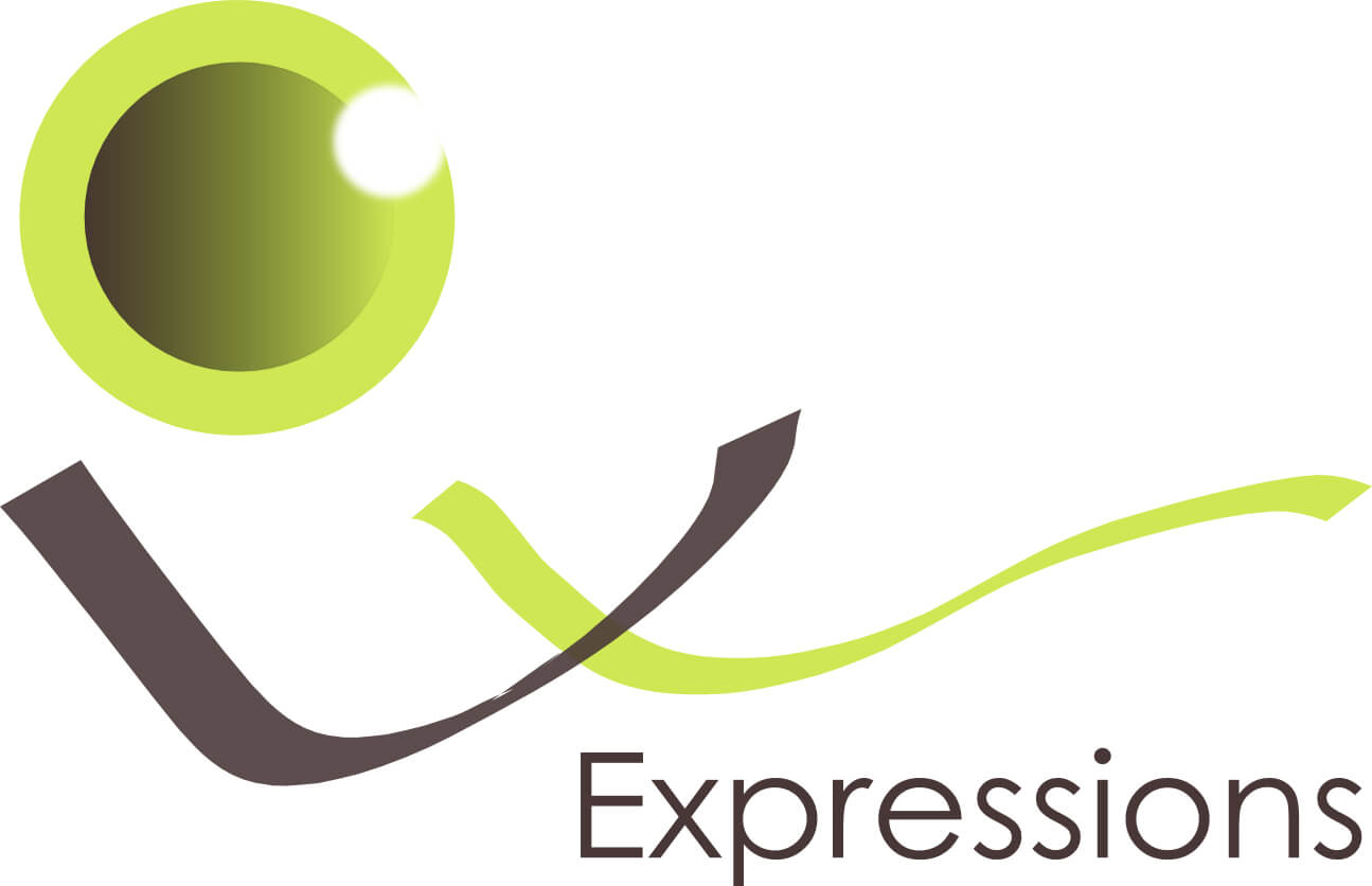 1er logo d'Expressions créé en 2010 - Expressions formations et coaching vocal